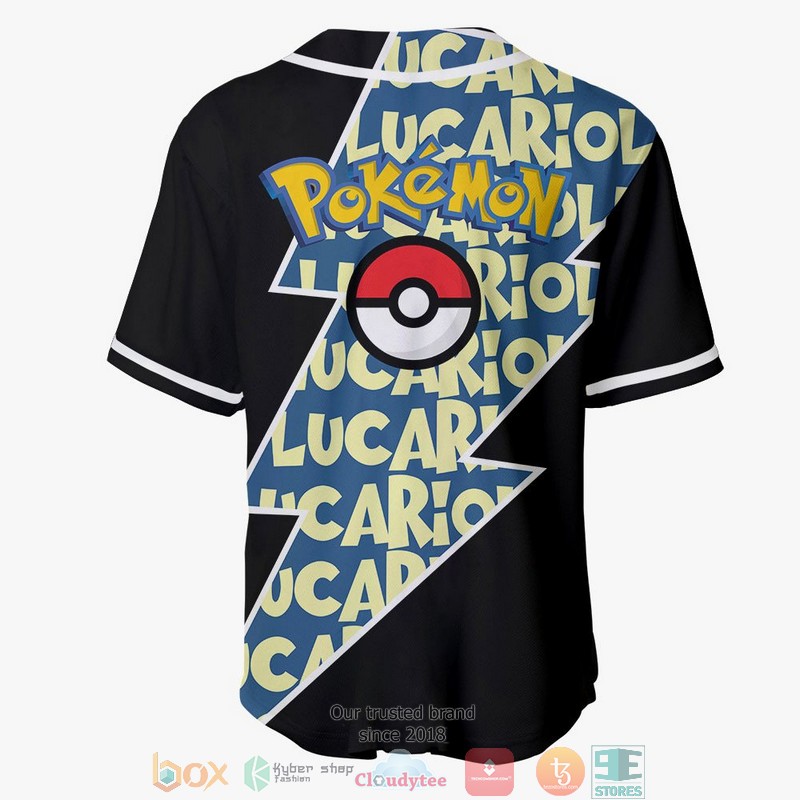 Lucario Pokemon Baseball Jersey Shirt 3 Lucario Pokemon Baseball Jersey Shirt 1 2