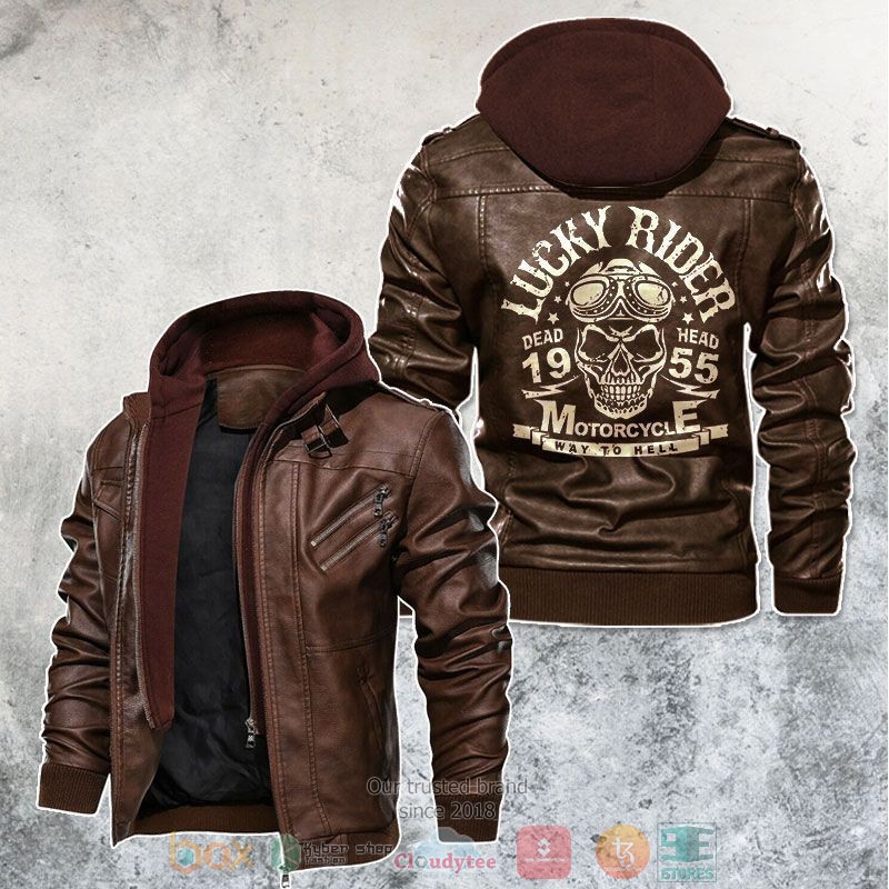 NEW Lucky Rider Ways To Hell Men Leather Jacket 2 Lucky Rider Ways To Hell Leather Jacket 1
