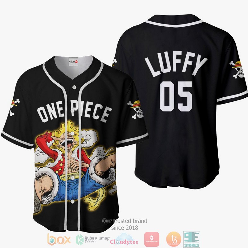 Luffy Gear 5 Jersey Shirt One Piece Anime Sport Style Baseball Jersey