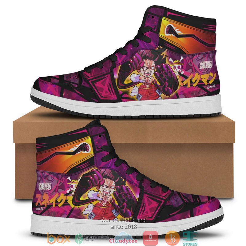 Luffy Gear Fourth Air Jordan High Top Sneaker 1 Luffy Gear Fourth Air Jordan High Top Sneaker