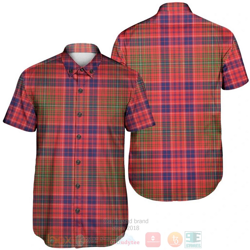 BEST Lumsden Modern Tartan Aloha Shirt 1 Lumsden Modern Tartan Short Sleeve Hawaiian Shirt
