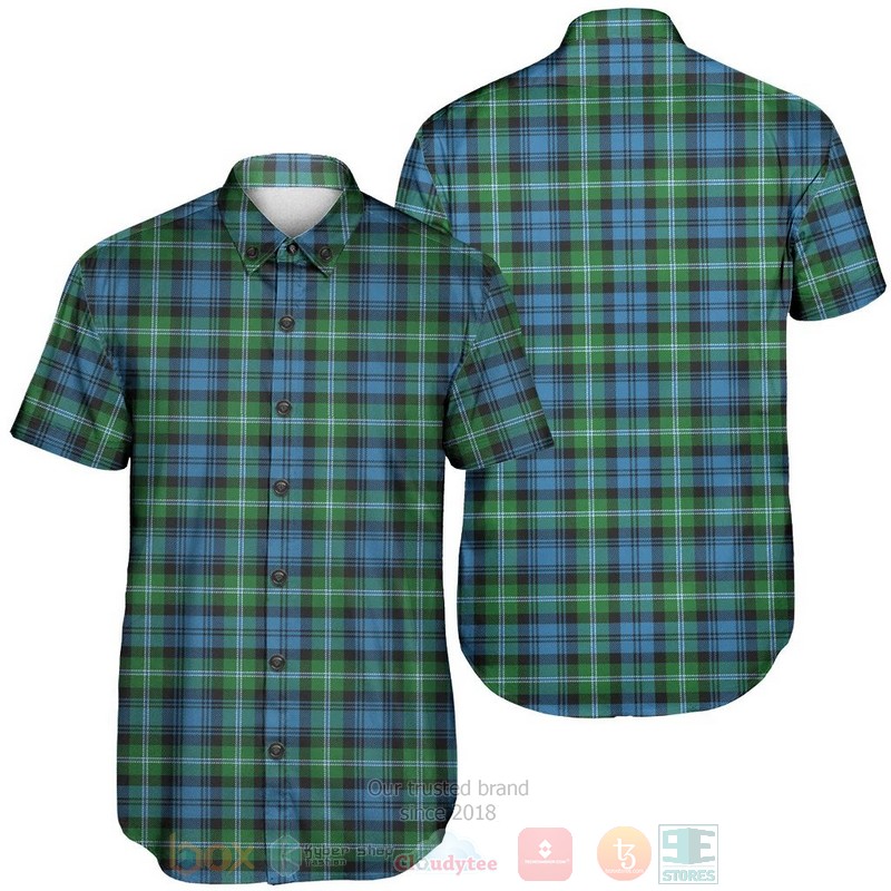 Lyon Clan Tartan Short Sleeve Hawaiian Shirt