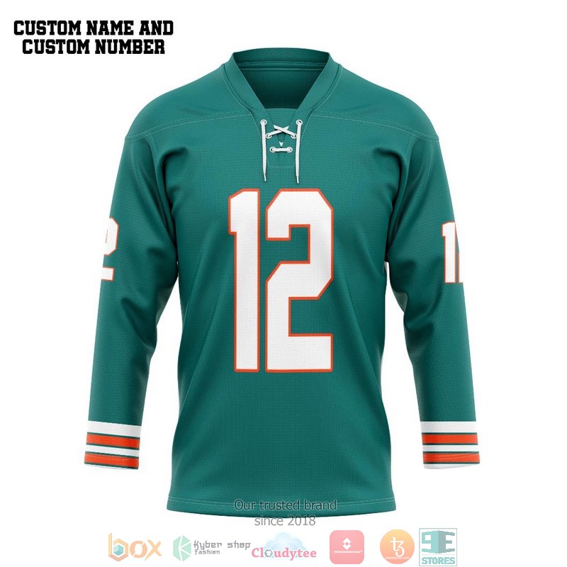 M D Custom Name and Number Hockey Jersey Shirt