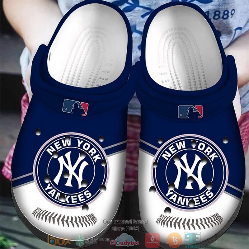 MLB New York Yankees Navy White Crocs Crocband Clog