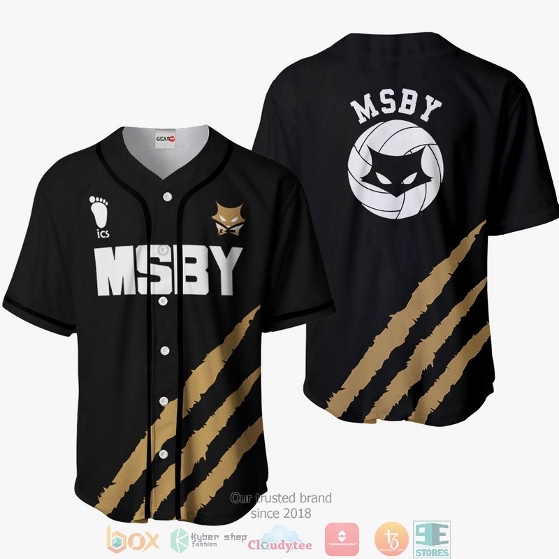 MSBY Haikyuu Black Baseball Jersey Shirt 1 MSBY Haikyuu Black Baseball Jersey Shirt