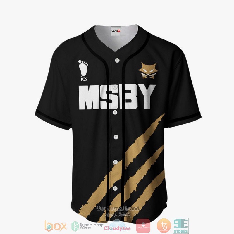 MSBY Haikyuu Black Baseball Jersey Shirt 2 MSBY Haikyuu Black Baseball Jersey Shirt 1