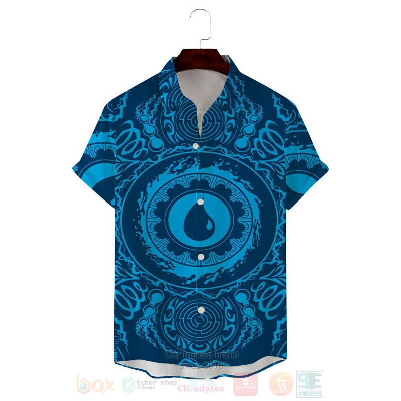 MTG Blue Mana Symbol Hawaiian Shirt