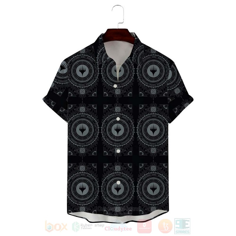 MTG Symbols Black Hawaiian Shirt