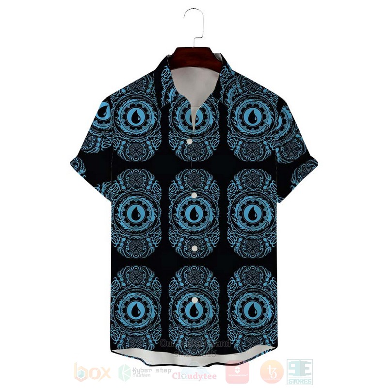 MTG Symbols Blue Mana Hawaiian Shirt