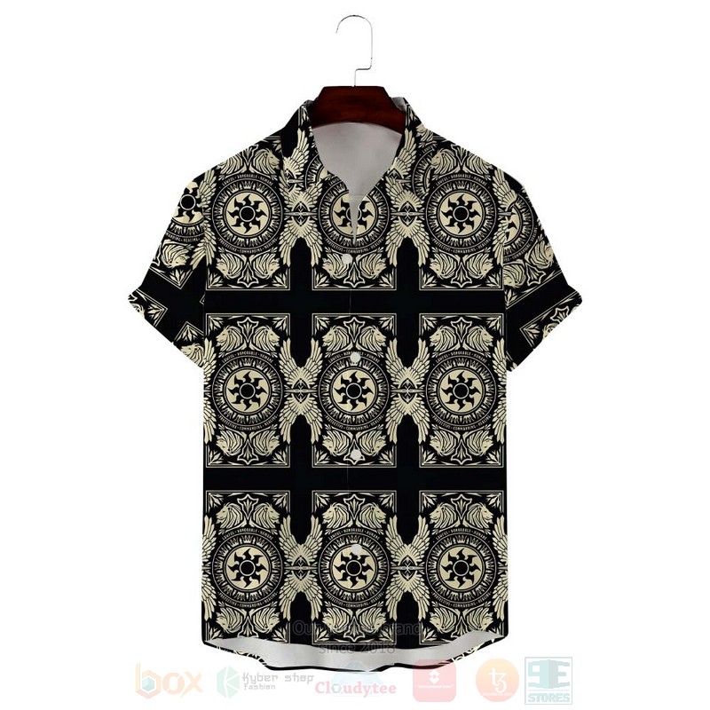 MTG Symbols Plains Celestial Mana Hawaiian Shirt