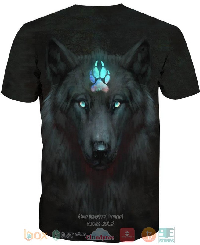 HOT Black Wolf Blue Claw All Over Printed 3D Shirt, Hoodie 6 Black Wolf Blue Claw 3D Shirt Hoodie 1 2 3 4 5