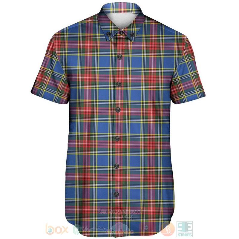 BEST MacBeth Modern Tartan Aloha Shirt 2 MacBeth Modern Tartan Short Sleeve Hawaiian Shirt 1