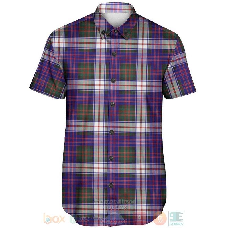 BEST MacDonald Dress Modern Tartan Aloha Shirt 2 MacDonald Dress Modern Tartan Short Sleeve Hawaiian Shirt 1