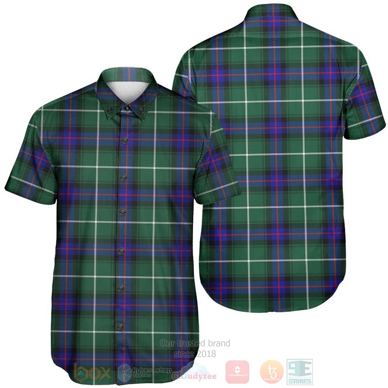 MacDonald of the Isles Hunting Modern Tartan Short Sleeve Hawaiian Shirt