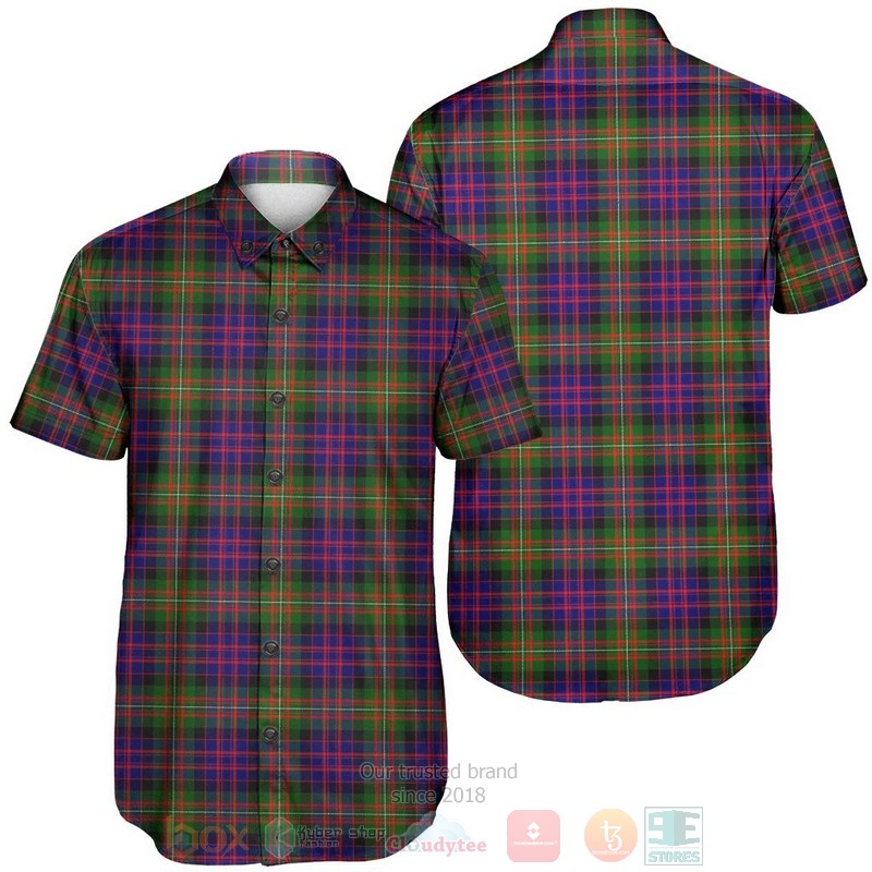 BEST MacDonnell of Glengarry Modern Tartan Aloha Shirt 6 MacDonnell of Glengarry Modern Tartan Short Sleeve Hawaiian Shirt