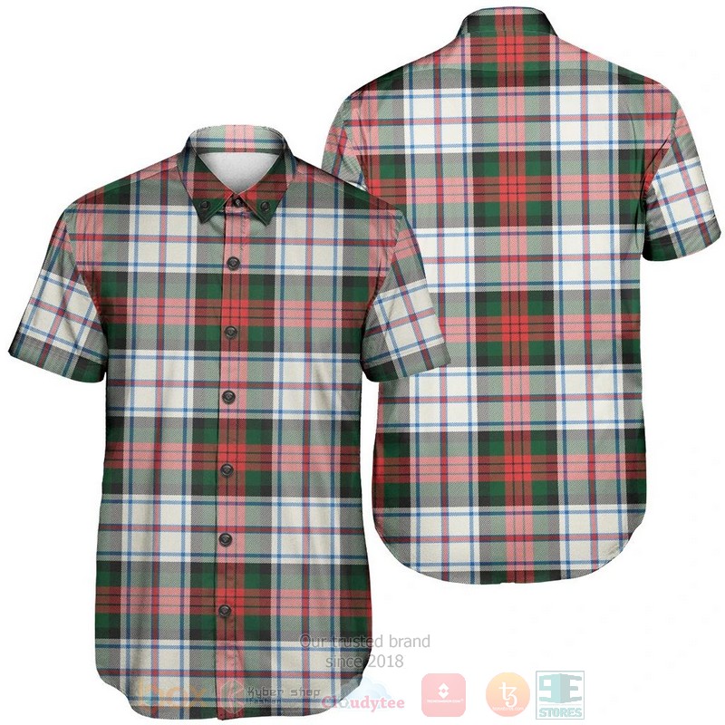 MacDuff Dress Modern Tartan Short Sleeve Hawaiian Shirt