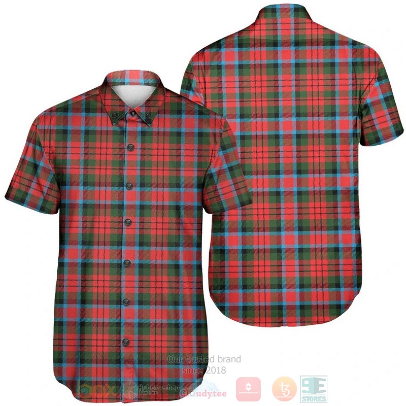 MacDuff Modern Tartan Short Sleeve Hawaiian Shirt