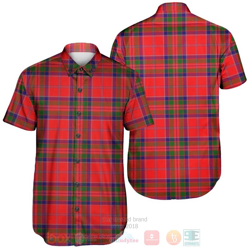 BEST MacGillivray Modern Tartan Aloha Shirt 3 MacGillivray Modern Tartan Short Sleeve Hawaiian Shirt