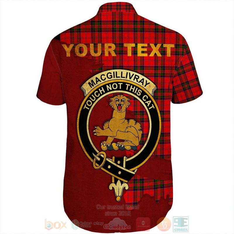 BEST MacGregor Ancient Tartan Crest Personalized Aloha Shirt 3 MacGregor Ancient Tartan Crest Custom Name Short Sleeve Hawaiian Shirt 1 2