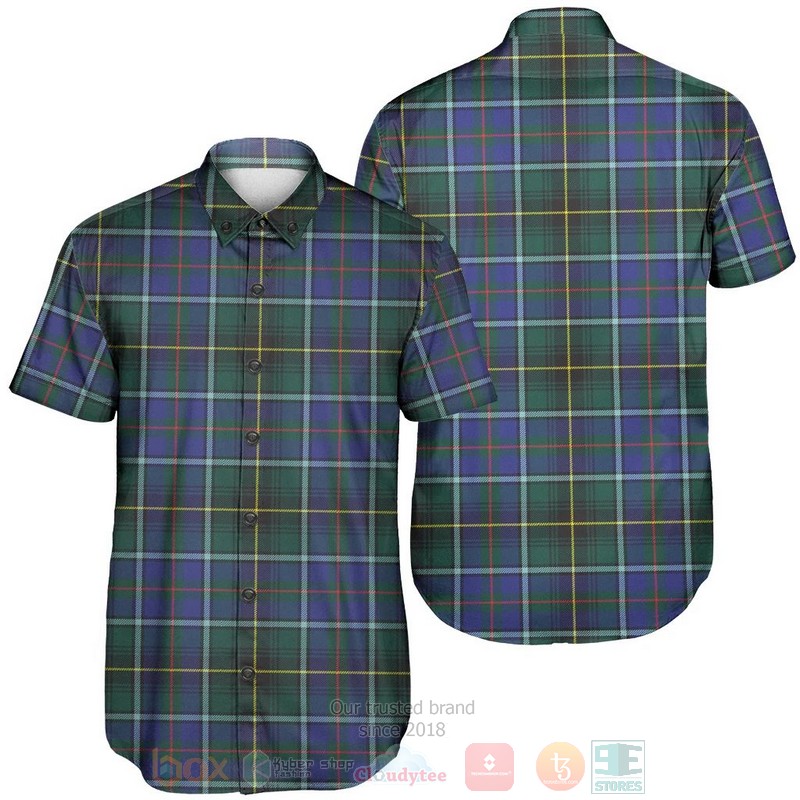MacInnes Modern Tartan Short Sleeve Hawaiian Shirt