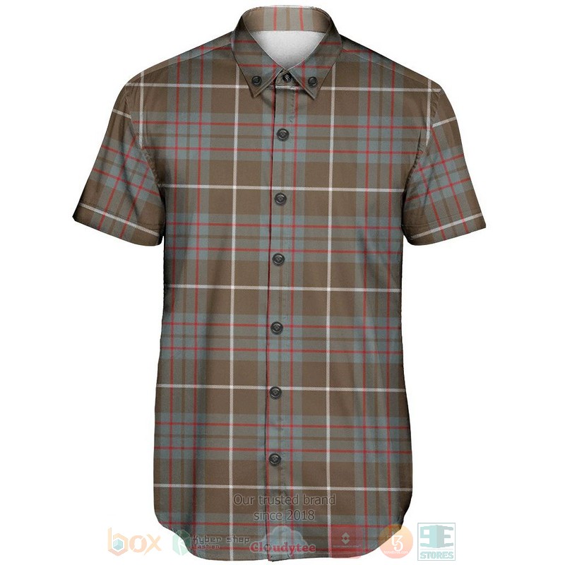 BEST MacIntyre Hunting Weathered Tartan Aloha Shirt 2 MacIntyre Hunting Weathered Tartan Short Sleeve Hawaiian Shirt 1