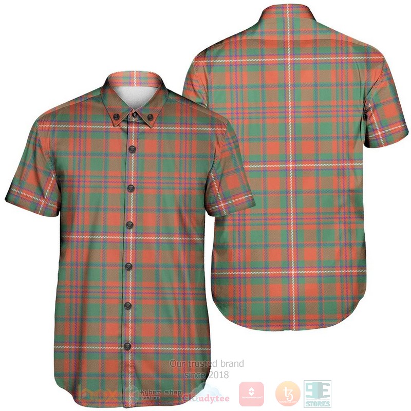 MacKinnon Ancient Tartan Short Sleeve Hawaiian Shirt