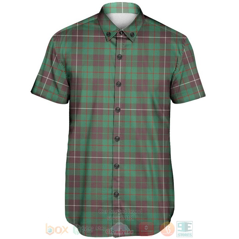 BEST MacKinnon Hunting Ancient Tartan Aloha Shirt 2 MacKinnon Hunting Ancient Tartan Short Sleeve Hawaiian Shirt 1