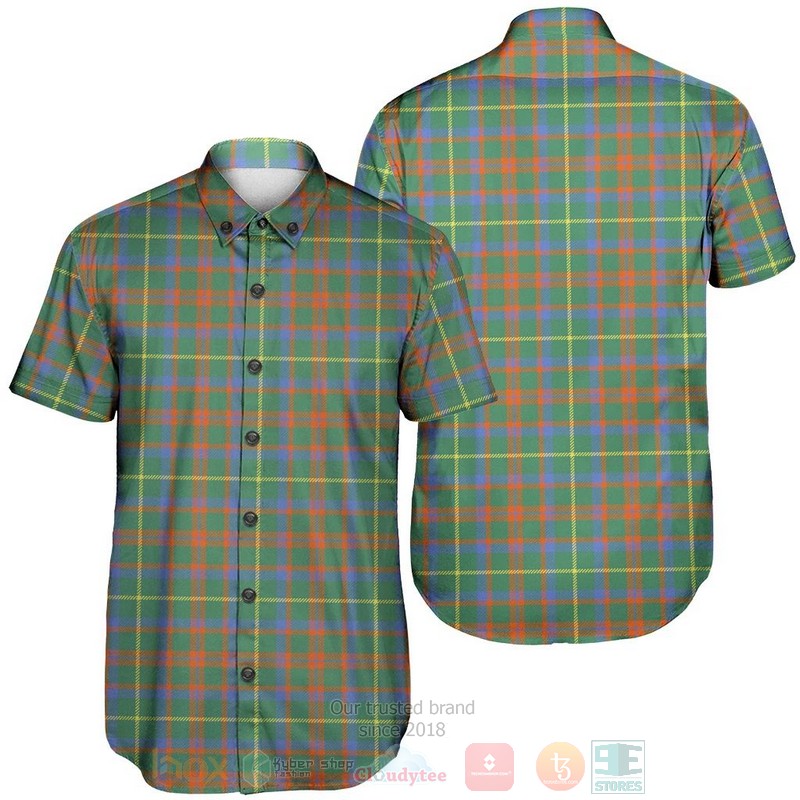MacKintosh Hunting Ancient Tartan Short Sleeve Hawaiian Shirt