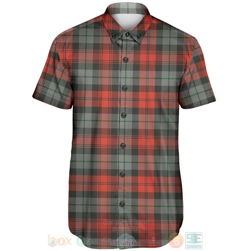 BEST MacLachlan Weathered Tartan Aloha Shirt 2 MacLachlan Weathered Tartan Short Sleeve Hawaiian Shirt 1