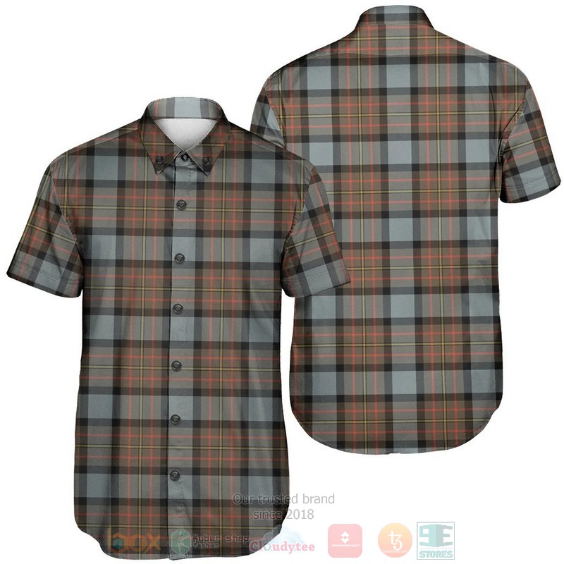MacLaren Weathered Tartan Short Sleeve Hawaiian Shirt