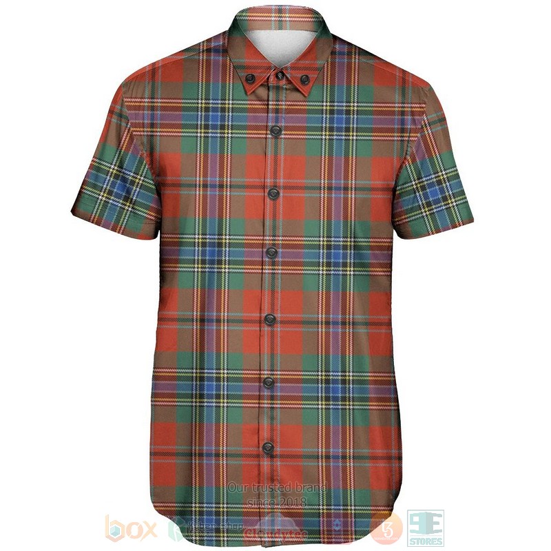 BEST MacLean of Duart Ancient Tartan Aloha Shirt 2 MacLean of Duart Ancient Tartan Short Sleeve Hawaiian Shirt 1
