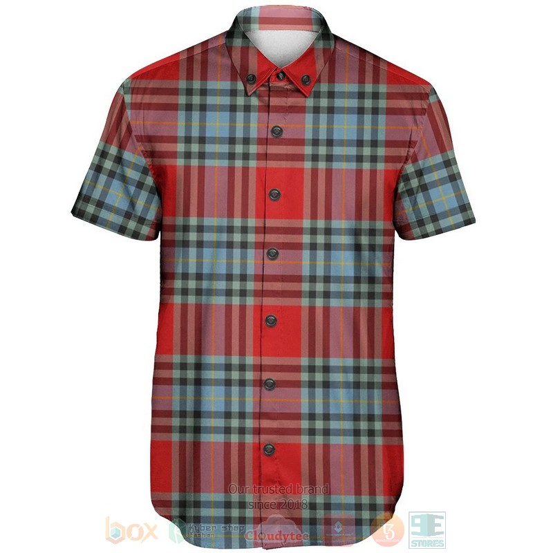 BEST MacLeay Tartan Aloha Shirt 2 MacLeay Tartan Short Sleeve Hawaiian Shirt 1