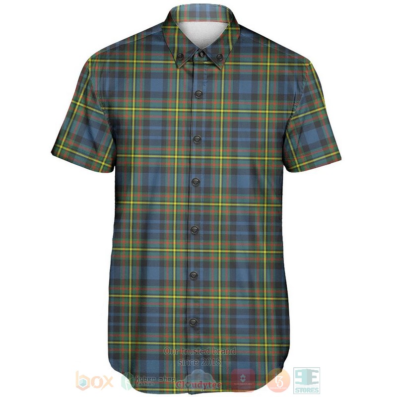 BEST MacLellan Ancient Tartan Aloha Shirt 2 MacLellan Ancient Tartan Short Sleeve Hawaiian Shirt 1
