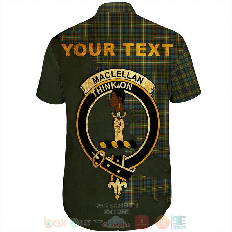 BEST MacLeod of Harris Modern Tartan Crest Personalized Aloha Shirt 3 MacLeod of Harris Modern Tartan Crest Custom Name Short Sleeve Hawaiian Shirt 1 2