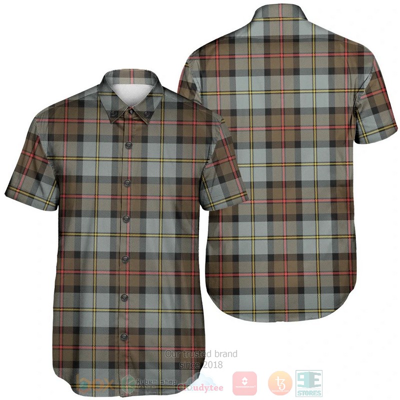MacLeod of Harris Weathered Tartan Short Sleeve Hawaiian Shirt