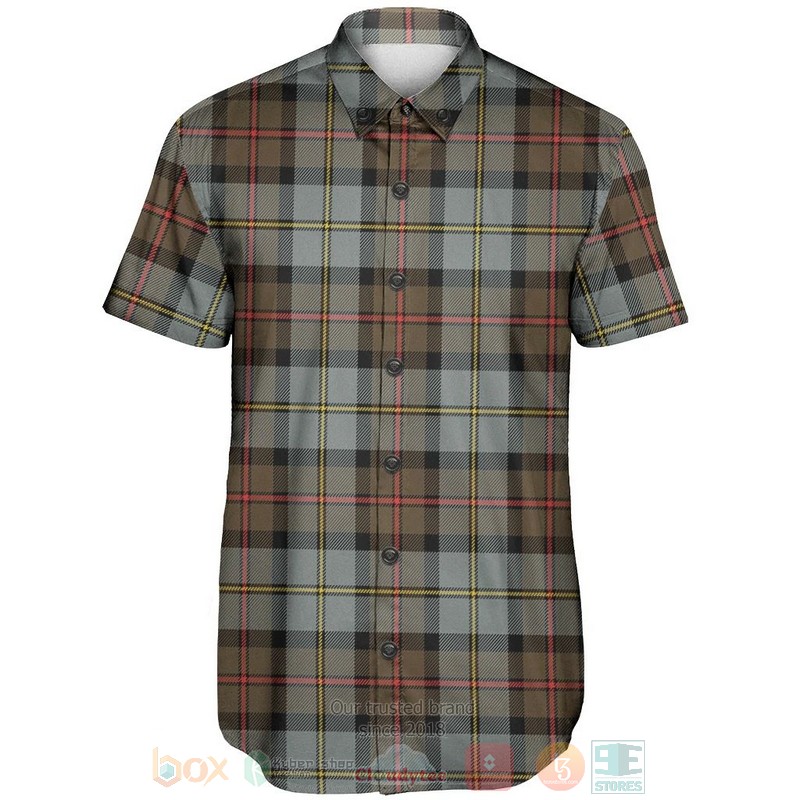 BEST MacLeod of Harris Weathered Tartan Aloha Shirt 2 MacLeod of Harris Weathered Tartan Short Sleeve Hawaiian Shirt 1