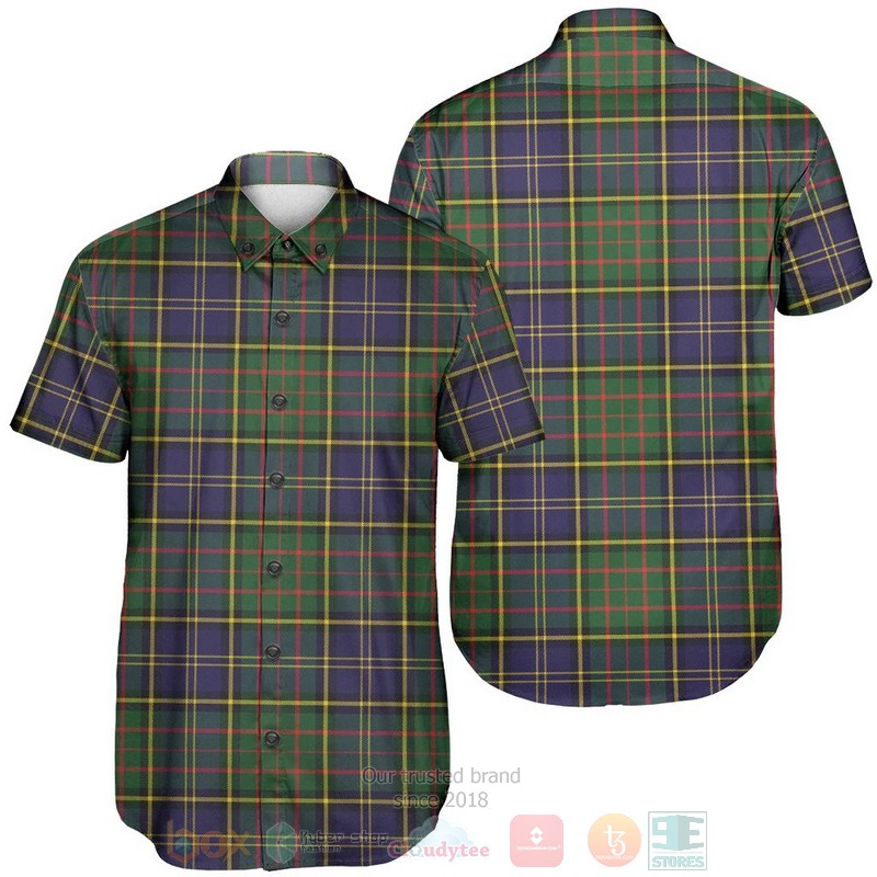 BEST MacMillan Hunting Modern Tartan Aloha Shirt 3 MacMillan Hunting Modern Tartan Short Sleeve Hawaiian Shirt