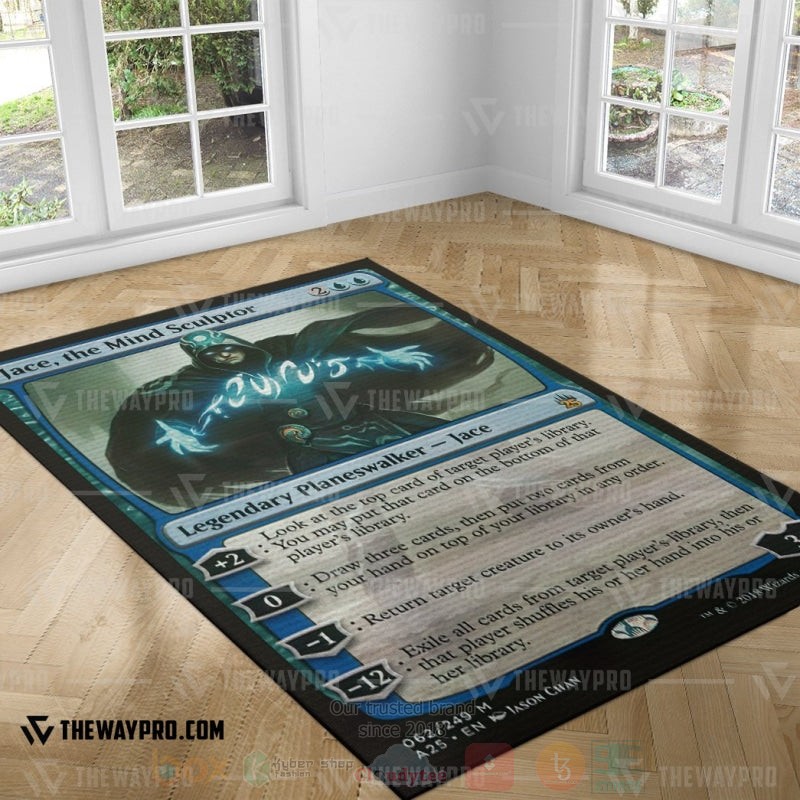 BEST Magic The Gathering Jace, the Mind Sculptor Rug Carpet 3 Magic The Gathering Jace the Mind Sculptor Rug 1 2