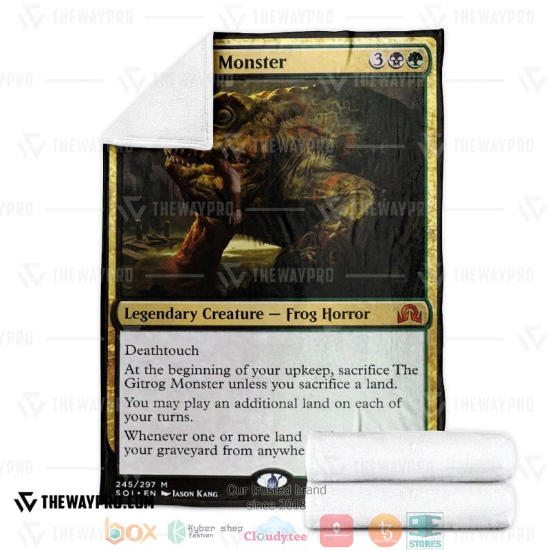 Magic The Gathering The Gitrog Monster Soft Blanket 4 Magic The Gathering The Gitrog Monster Soft Blanket 1 2 3