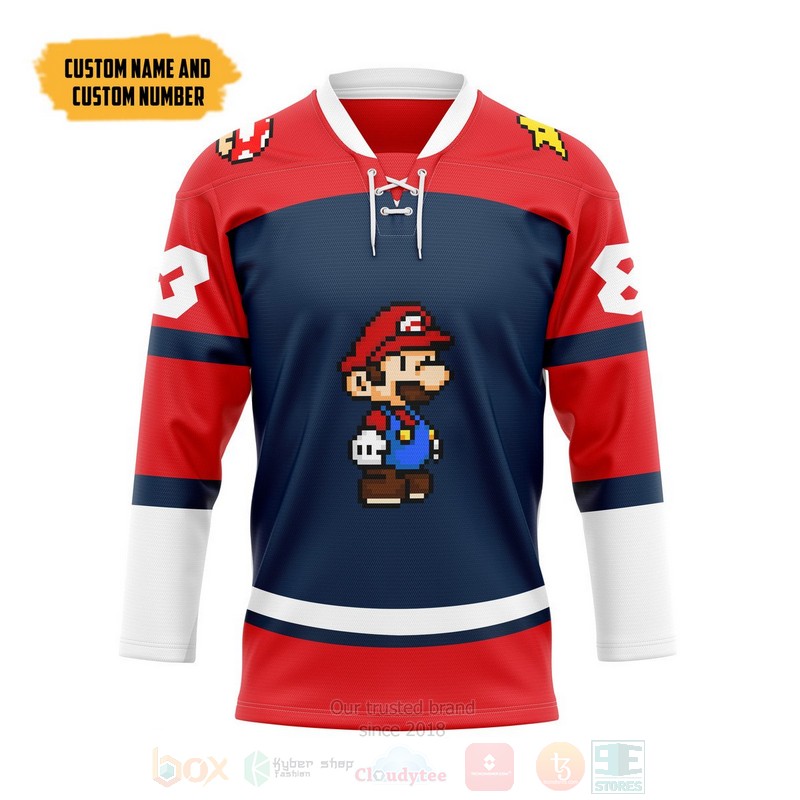 Mario Sports Personalized Hockey Jersey