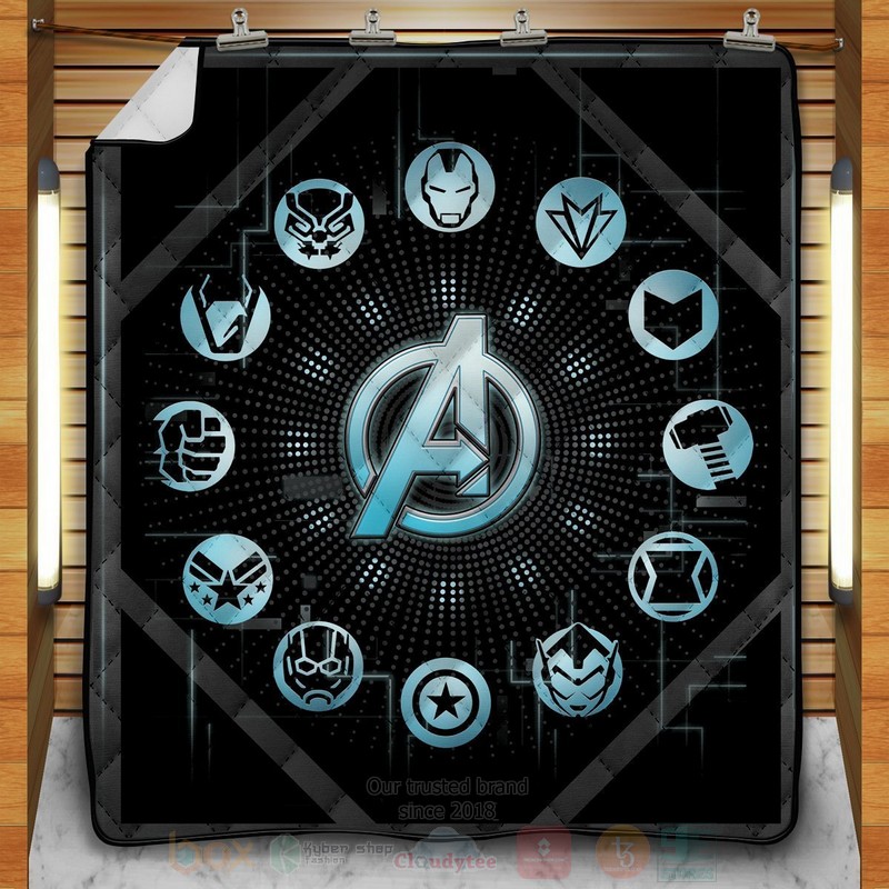 BEST Marvel Earth's Mightiest Heroes Quilted Fabric 11 Marvel Earths Mightiest Heroes Quilt