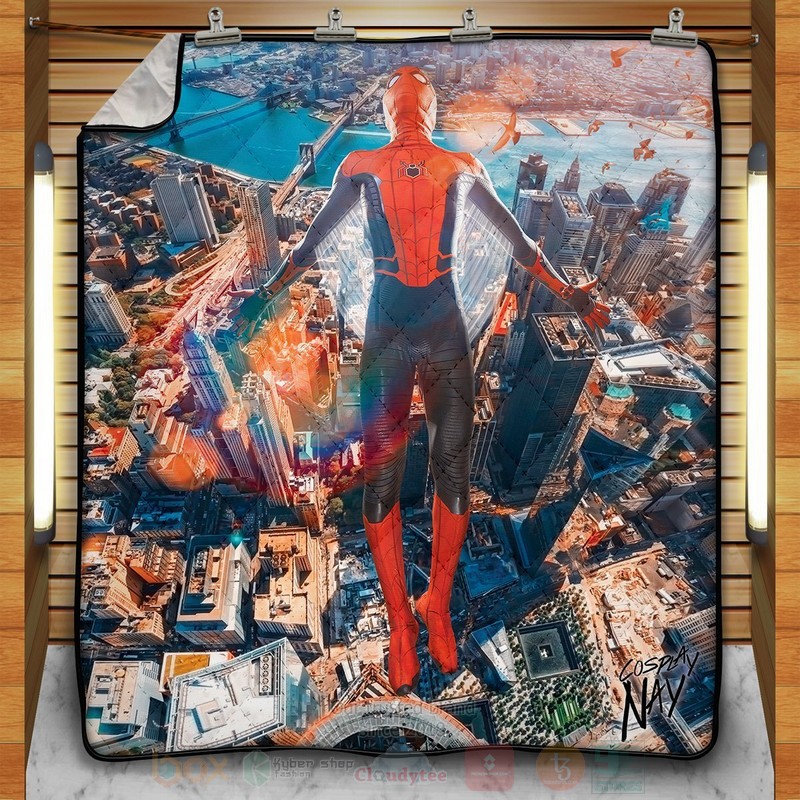 Marvel Friendly Neighborhood Hero Signed Quilt