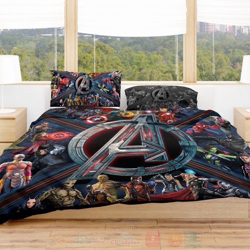 BEST Marvel Mightiest Heroes Duvet Cover Bed Sets 3 Marvel Mightiest Heroes Bedding Set 1 2