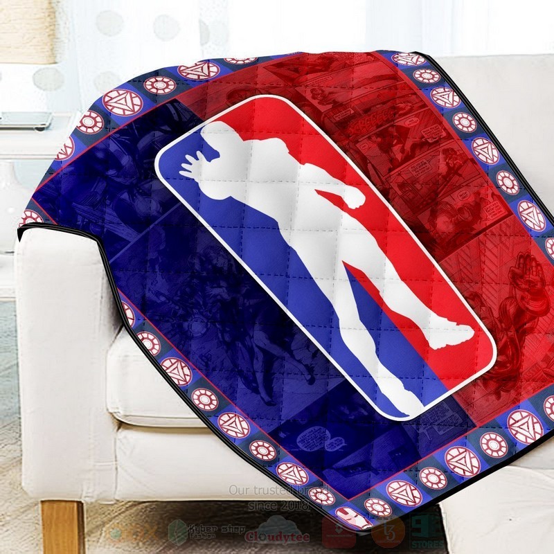 BEST Marvel NBA Iron Man Quilted Fabric 3 Marvel NBA Iron Man Quilt 1 2