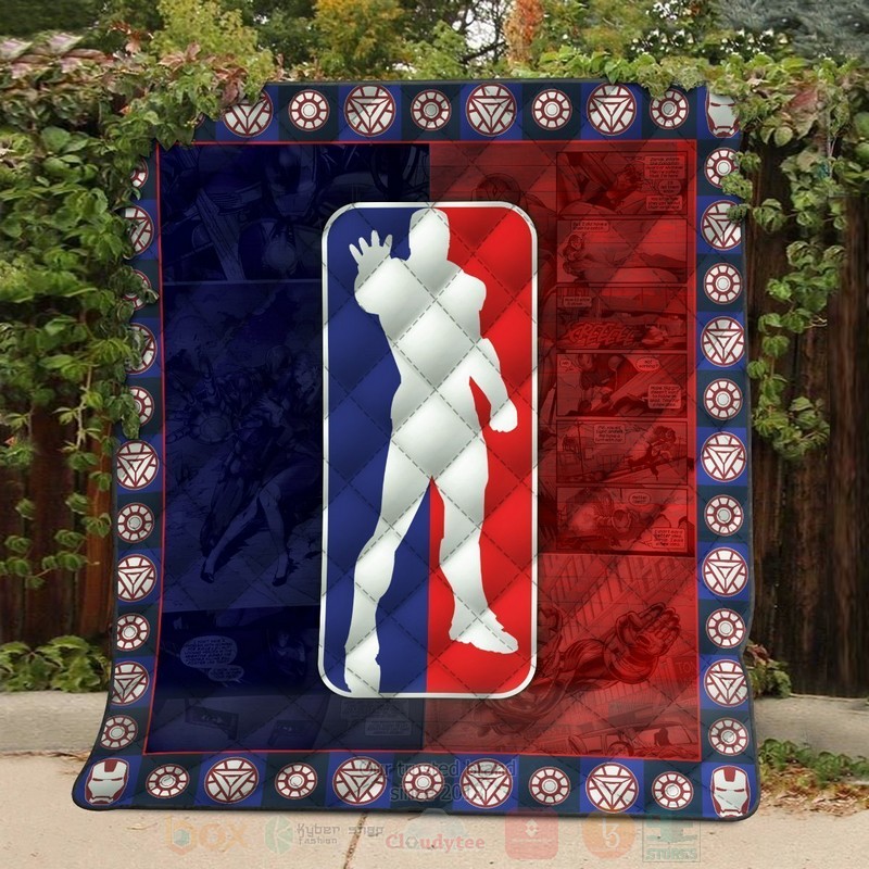 BEST Marvel NBA Iron Man Quilted Fabric 4 Marvel NBA Iron Man Quilt 1 2 3