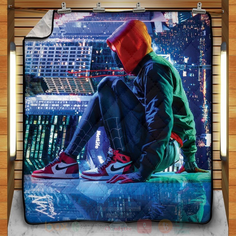 BEST Marvel Spider-Man Leap Of Faith - Signed Quilted Fabric 13 Marvel Spider Man Leap Of Faith Signed Quilt