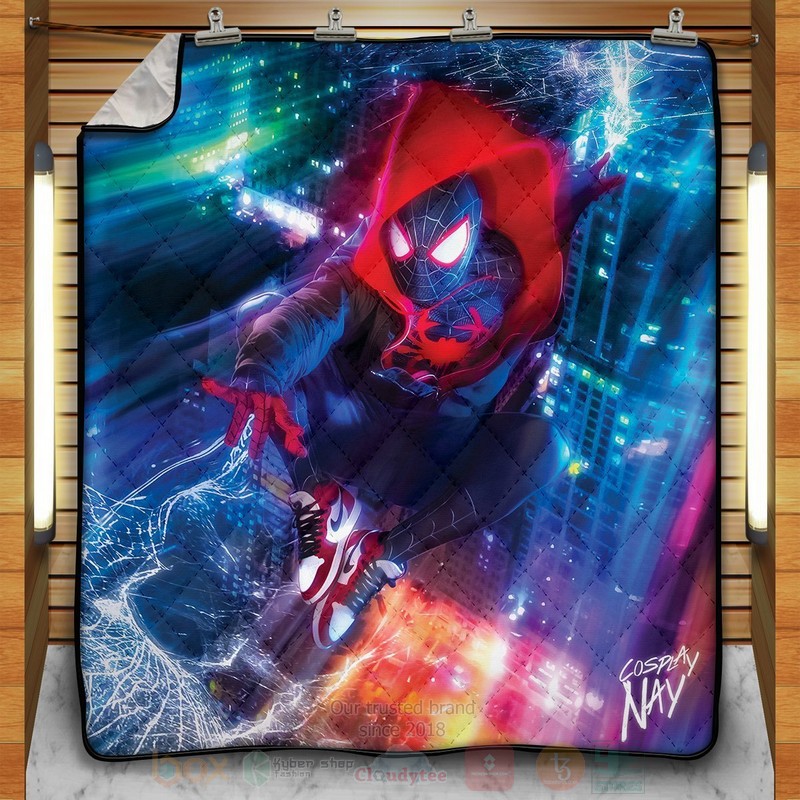 BEST Marvel Spider-Man Multiverse Slinger - Signed Quilted Fabric 1 Marvel Spider Man Multiverse Slinger Signed Quilt