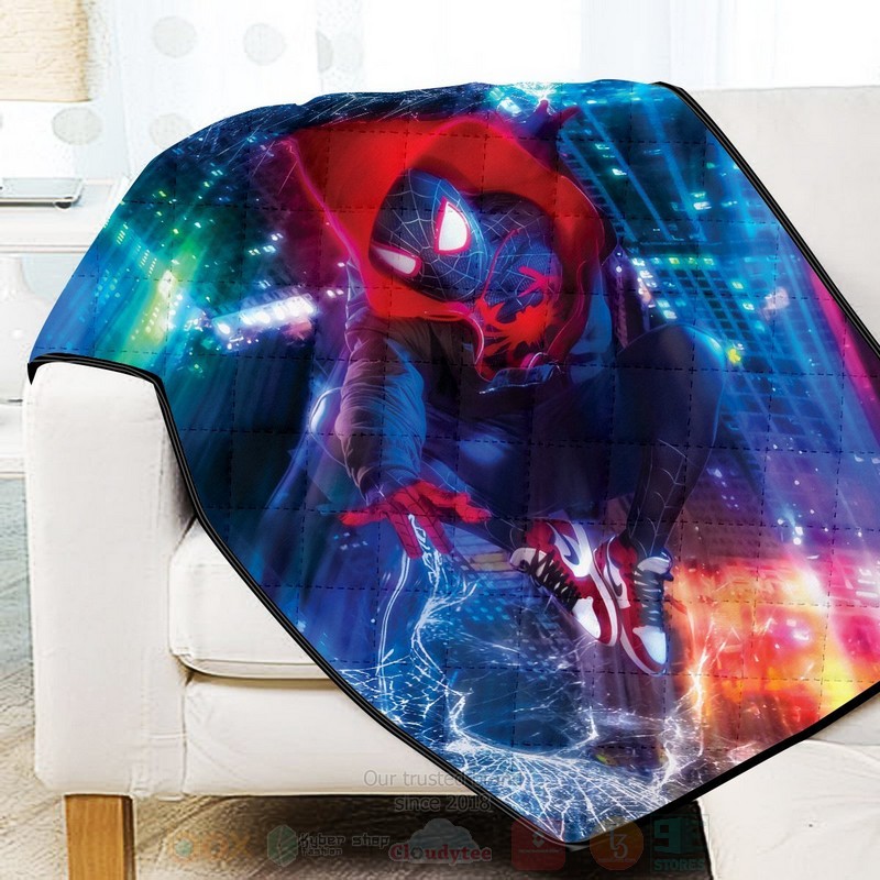 BEST Marvel Spider-Man Multiverse Slinger - Signed Quilted Fabric 3 Marvel Spider Man Multiverse Slinger Signed Quilt 1 2