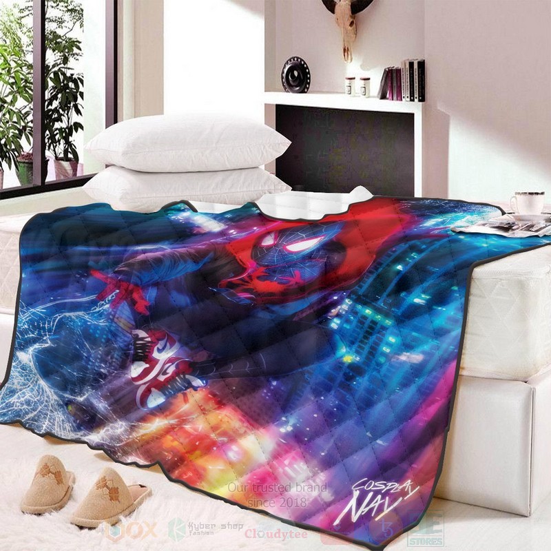 BEST Marvel Spider-Man Multiverse Slinger - Signed Quilted Fabric 5 Marvel Spider Man Multiverse Slinger Signed Quilt 1 2 3 4
