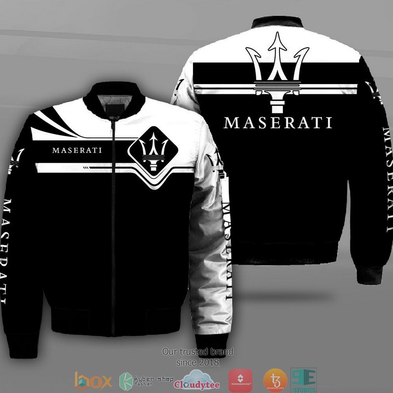 Maserati Car Motor Bomber Jacket